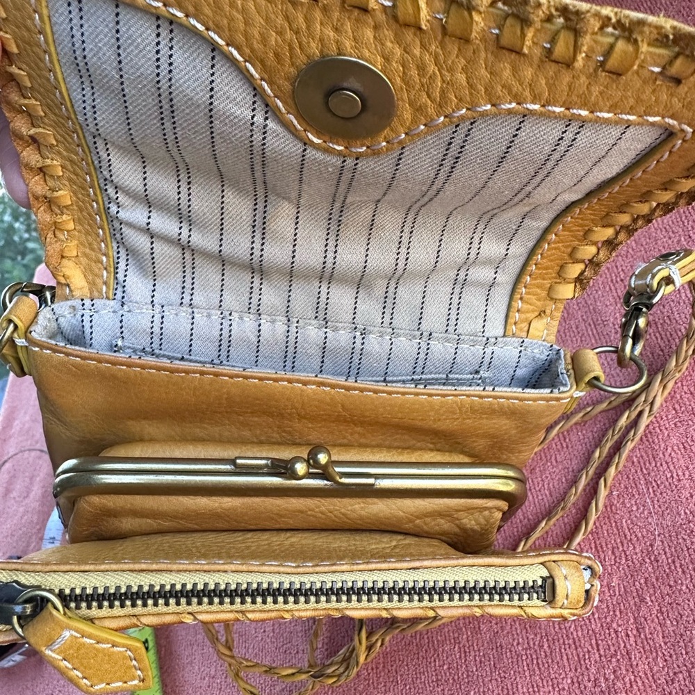 Frye mini leather crossbody with multiple braided straps - Picture 5 of 11